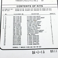 Set completo di guarnizioni motore per Yamaha FZ YX 600...