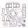 Gasket set engine for Yamaha XJ 750 1982-1985