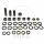 Kit de r&eacute;paration du levier de renvoi ABR pour KTM EGS EXC SX 125 250 300 360 # 1993-1997