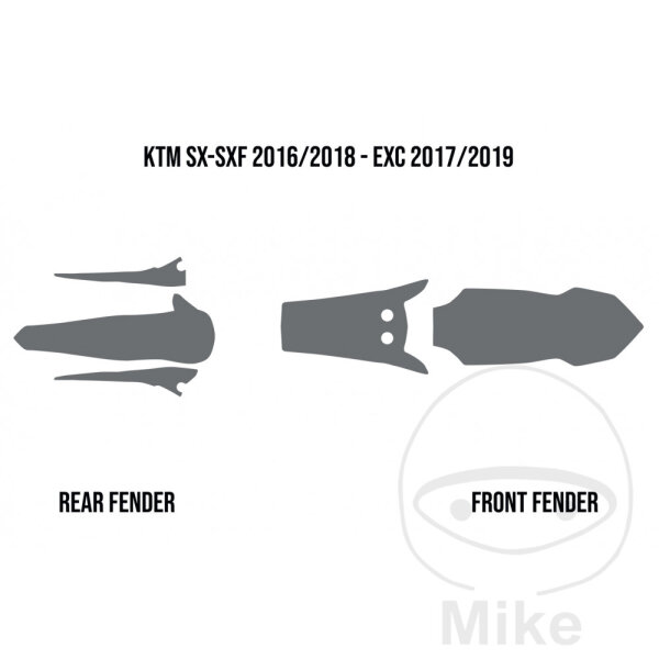 Dirt deflector foam set for KTM EXC 250 300 SX 125 150 250 SX-F 250 450