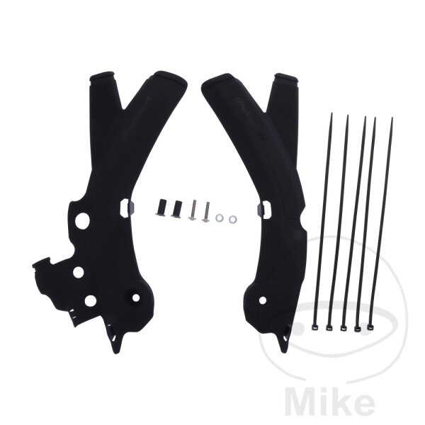 Frame protection set black for Sherco SE 125 250 300 SEF 250 300 450