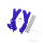 Frame protection set blue for Sherco SE 125 18-19 # SE SEF 250 300 SEF 450 17-19