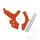 Frame protection set orange for KTM 125 150 250 300 350 450 500