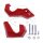 Fork protection bottom red 04 for Honda CRF 250 R 2015-2021 # CRF 450 R 2015-2022