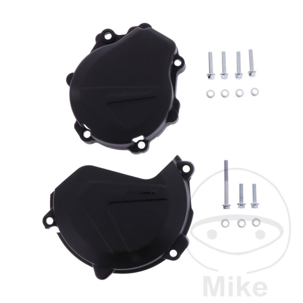 Embrayage Couvercle dallumage Kit de protection noir pour KTM EXC-F 450 500