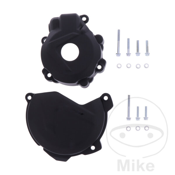 Set di protezione del coperchio dellaccensione della frizione nero per Husqvarna KTM 250 350