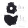 Set di protezione del coperchio dellaccensione della frizione nero per Husqvarna KTM 250 350