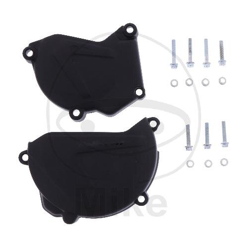 Clutch ignition cover protection set black for Yamaha YZ YZ-F 250