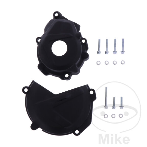 Clutch ignition cover protection set black for Husqvarna FC KTM SX-F 250 350