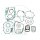 Seal kit ATH without oil seals for Honda ATC 200 # 84-85