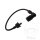 Spark plug connector RC-X140 Racing 10/12 mm 90&deg; black NGK for Peugeot