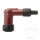 Spark plug connector LB05E-R 14 mm 90&deg; red NGK for Kawasaki KE KH Yamaha TZR YZ