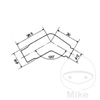 Z&uuml;ndkerzenstecker VD05EMH 10/12 mm 120&deg; schwarz...