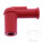 Spark plug connector PRO5U 10/12/14 mm 90&deg; red silicone