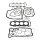 Seal kit ATH without oil seals for Kawasaki ZX-6RR 600 Ninja N # 2005-2006