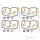 Kit de r&eacute;paration du carburateur Kit complet pour Kawasaki ZR-7 750 F # 1999-2004