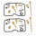 Kit de r&eacute;paration du carburateur Kit complet pour Kawasaki W 650 # 1999-2006