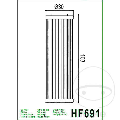 Filtro olio HIFLO per AJP F.B.Mondial Fantic Gas Gas