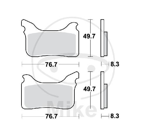 TRW Brake pad set Sinter TRQ MCB793TRQ