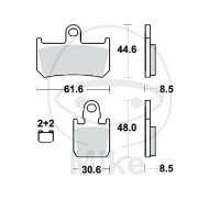 TRW Set di pastiglie freno Sinter TRQ MCB795TRQ