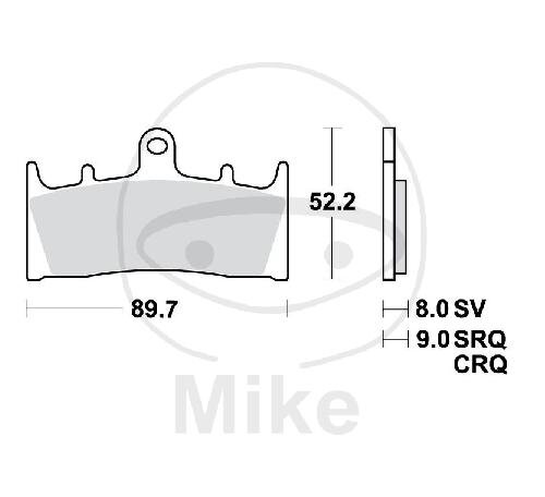 TRW Brake pad set Sinter TRQ MCB659TRQ