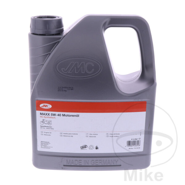Engine oil 5W40 4T 4 liters JMC Maxx HC synthesis