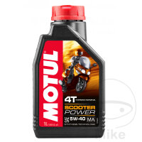 Aceite de motor 5W40 4T 1 litro Motul sint&eacute;tico...