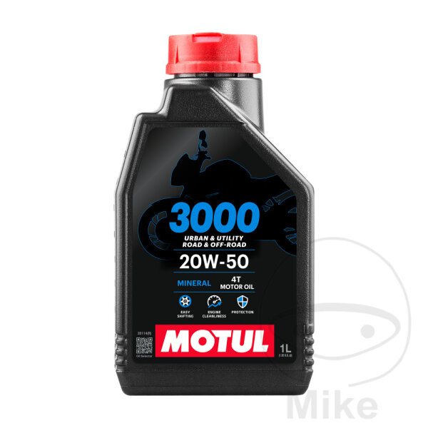 Aceite de motor 20W50 4T 1 litro Motul mineral 3000