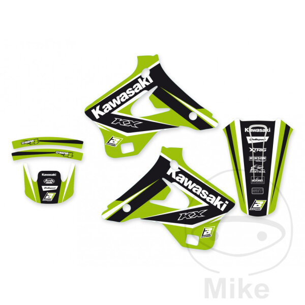 Sticker set BBR Dream 4 for Kawasaki KX 125 250 K # 1994-1998