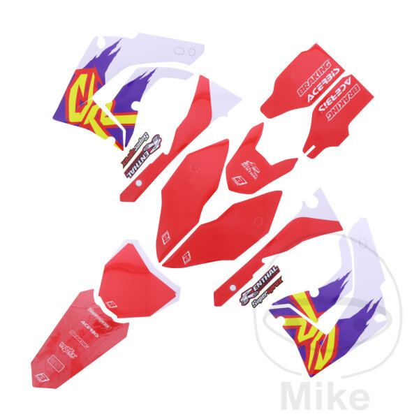 Set di adesivi BBR Retro per Honda CR 125 250 R # 2002-2007