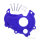 Ignition cover protection blue 98 for Yamaha YZ-F 250 # 2014-2018