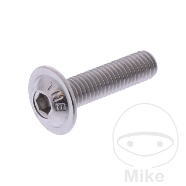Tornillo arandela de revestimiento de acero inoxidable 5X20 mm V2A