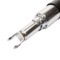Adjustable chrome/black shock absorber pair for Honda CB 450 K # 1970-1972