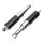 Adjustable chrome/black shock absorber pair for Honda CB 450 K # 1970-1972