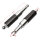 Adjustable chrome/black shock absorber pair for Honda CB 450 K # 1970-1972
