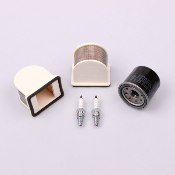 Air Filter Oil Filter Spark Plugs Maintenance Set f. Kawasaki EN 450 A Ltd 85-89