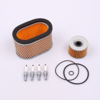 Air Filter Oil Filter Spark Plugs Set for Honda GL 1100...