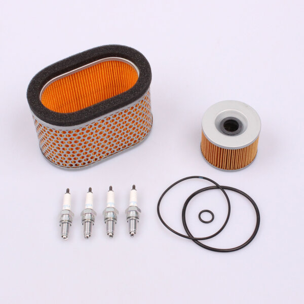Air Filter Oil Filter Spark Plugs Set for Honda GL 1100 Goldwing # 82-83