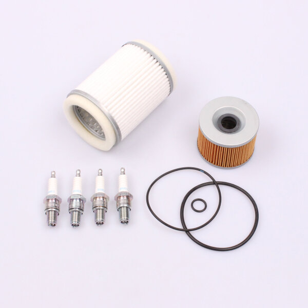 Air Filter Oil Filter Spark Plugs Set for Kawasaki Z 650 F 1982 # Z 750 80-82