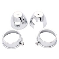 Armaturen Abdeckung Set chrom Paar f&uuml;r Kawasaki Z...