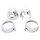 Paire de couvertures de robinetterie chrom&eacute;es pour Kawasaki Z 650 750 900 1000 Z1 900