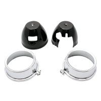 Coppia di coperture per rubinetteria in cromo nero per...