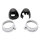 Coppia di coperture per rubinetteria in cromo nero per Kawasaki Z650 750 900 1000