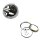Bo&icirc;tier de phare et cerclage de lampe chrom&eacute; pour Honda CB 450 500 550 750