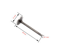 Valvola di scarico per Kawasaki KL KLX Z 250 12005-1005