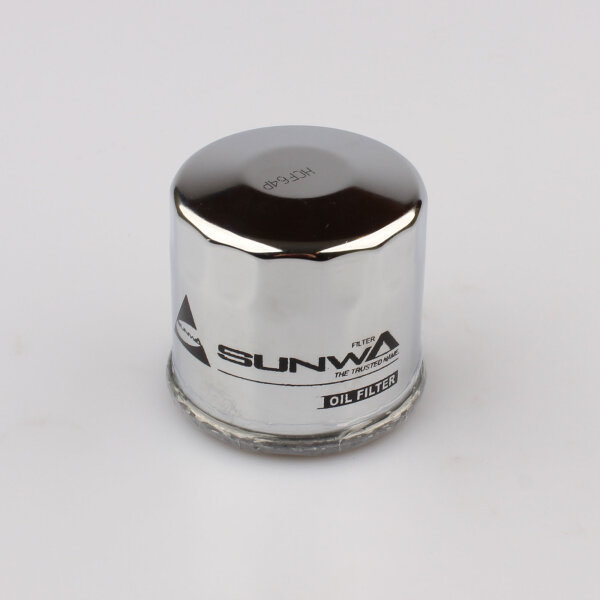 Filtro olio cromato per Suzuki AN 650 Burgman VS 800 GL Intruder VL 1500 LC 16510-06B00