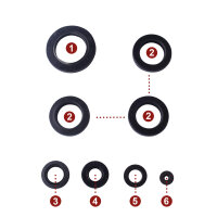 Engine oil seal set for Honda GL 1000 Goldwing 75-76