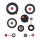 Engine oil seal set for Honda CB 350 Four 73-74