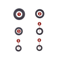 Engine oil seal set for Honda MBX MTX 80