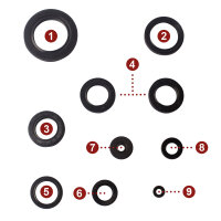 Jeu de joints dhuile moteur pour Yamaha XS 650 80-83